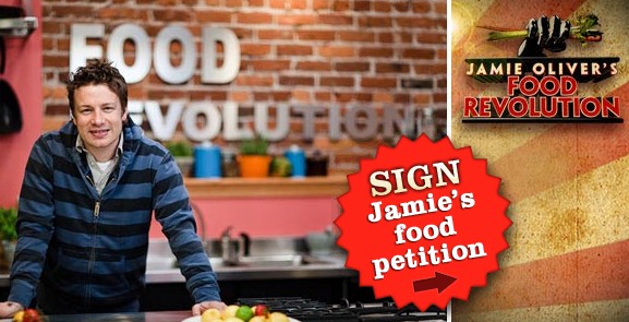 jamie oliver food revolution petition banner