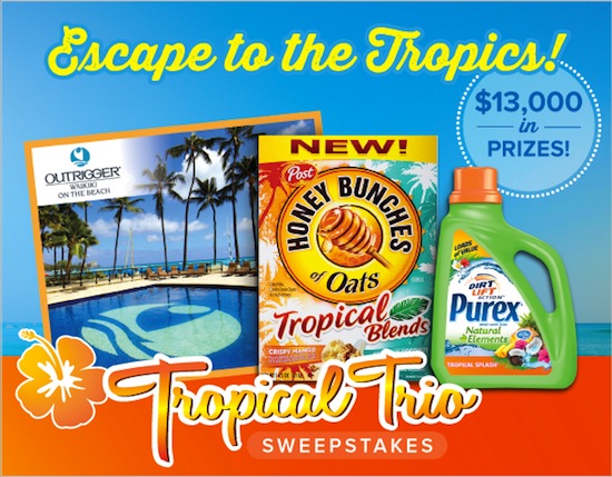 Purex Tropical Trio Sweepstakes Purex Tropical Trio Sweepstakes