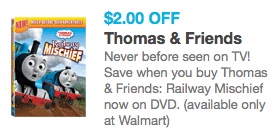 Thomas & Friends Railway Mischief Coupon Thomas & Friends Railway Mischief Coupon