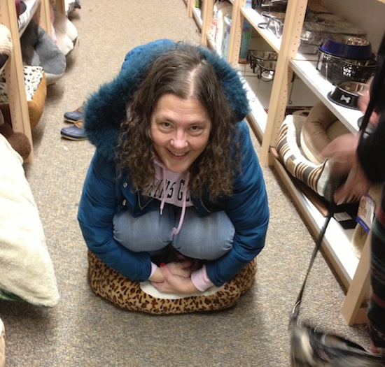Me in a dog bed