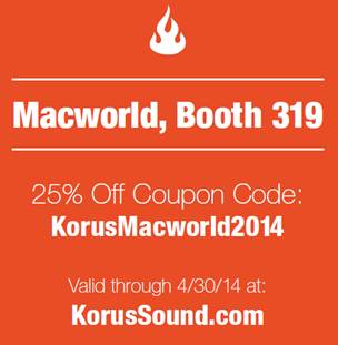 Korus Macworld Coupon