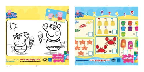 Peppa Pig The Balloon Ride Activity Sheets
