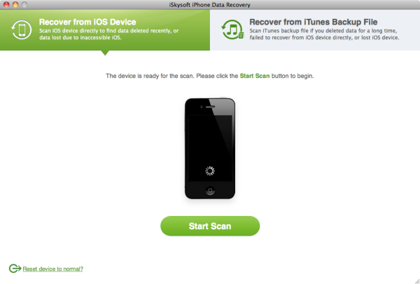 iSkysoft iPhone Data Recovery Software