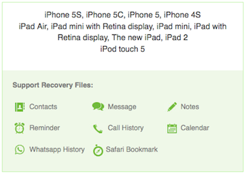 iSkysoft iPhone Data Recovery Software
