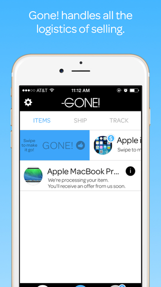 Gone! app