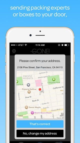 Gone! app