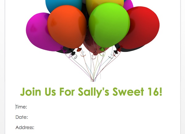 organizing and party planning with Office 365 Home