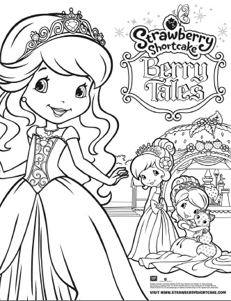 Strawberry Shortcake: Berry Tales Coloring Sheet
