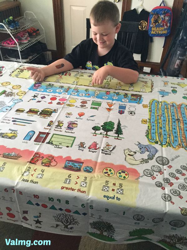 Table-Time Look & Learn Mostly Math Tablecloth
