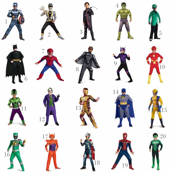 Round Up Of 20 Super Hero/Villain Boys' Halloween Costumes Under $30 On Amazon