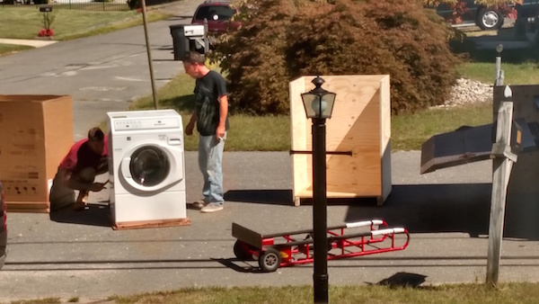 Speed Queen washer and dryer installation
