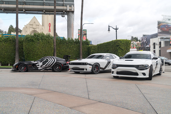 Specially Wrapped Star Wars Stormtrooper-Themed Dodge and Viper Vehicles