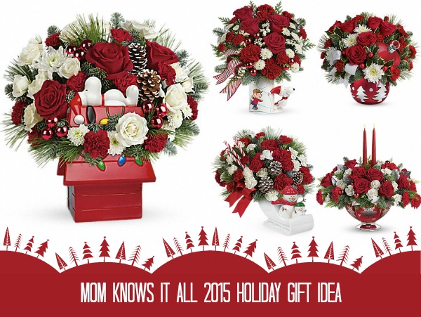 Mom Knows It All 2015 HOLIDAY GIFT GUIDE - Teleflora Peanuts Christmas Bouquets