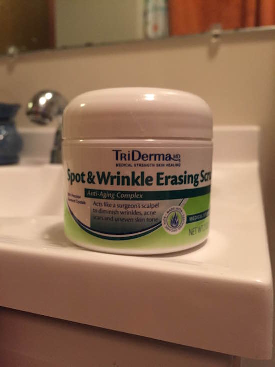 TriDerma Spot and Wrinkle Erasing Scrub Review - Mom Knows It All