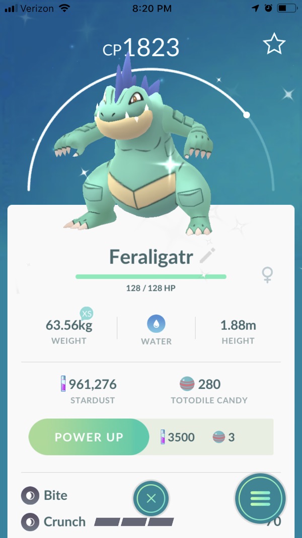 shiny Feraligatr