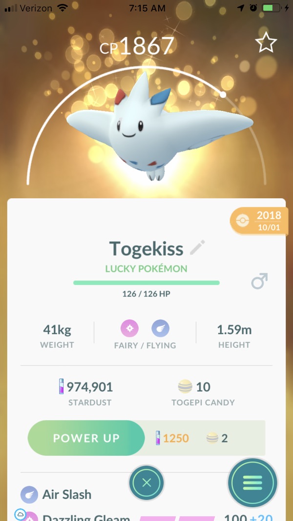 Sinnoh Stone evolution - Togekiss