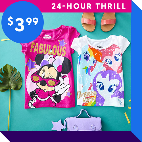 zulily thrillfest character tees